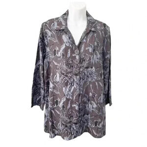 Habitat Clothes to Live In Linen Blend Tunic Top